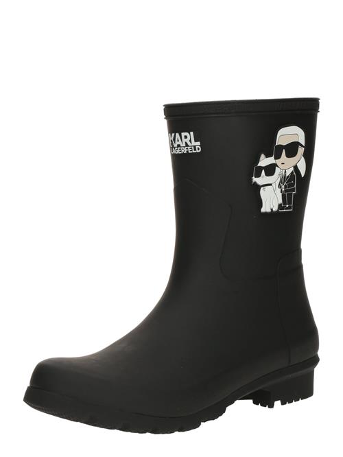 Karl Lagerfeld Gummistøvler  creme / sort / hvid