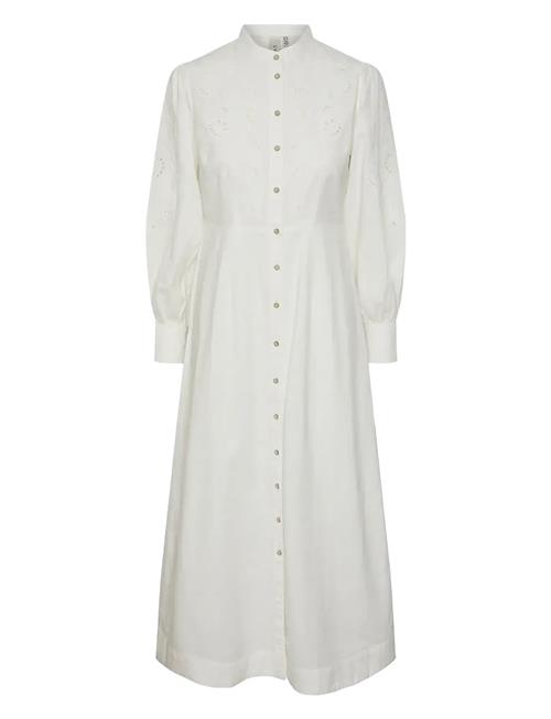Yasmia Ls Long Dress S. YAS White