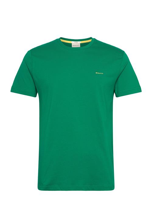 Contrast Logo Ss T-Shirt GANT Green