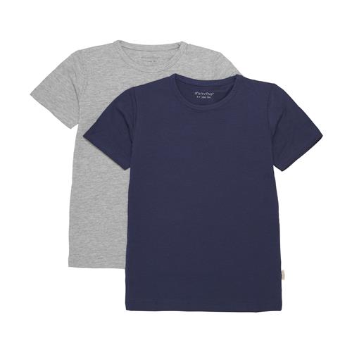 Minymo 2-pak T-shirter Dark Navy 92 cm (1,5-2 Y)    92 cm (1,5-2 år)  mand