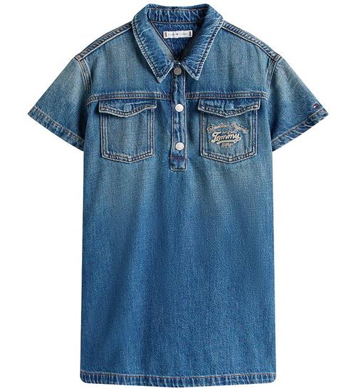 Tommy Hilfiger Denimkjole - Island Blue