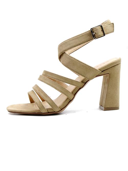 Celena Sandaler med rem 'Cecily'  lysebeige / oliven