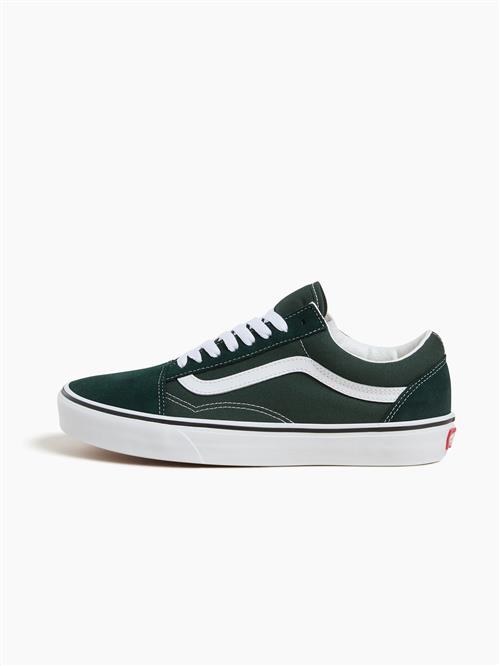 VANS Sneaker low 'Old Skool'  mørkegrøn / hvid