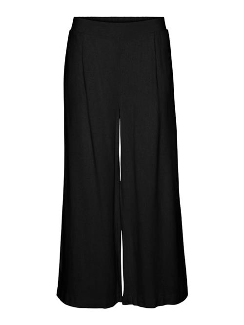 VERO MODA Bukser med lægfolder  sort