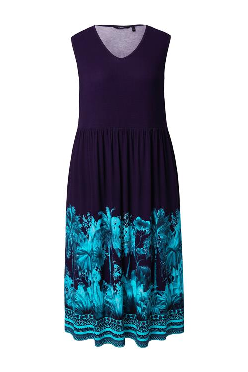Ulla Popken Kjole  indigo / aqua