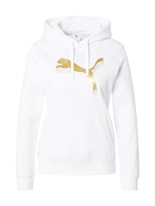 PUMA Sweatshirt 'Ess Mettalic'  guld / naturhvid