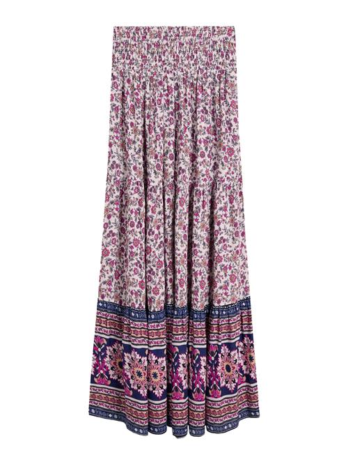 Bershka Nederdel  creme / navy / fersken / pink