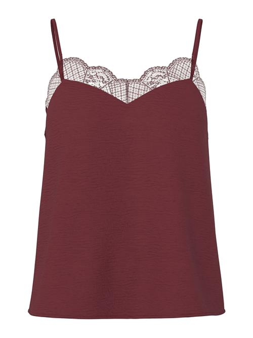 PIECES Bluse 'PCTIFFANY'  vinrød