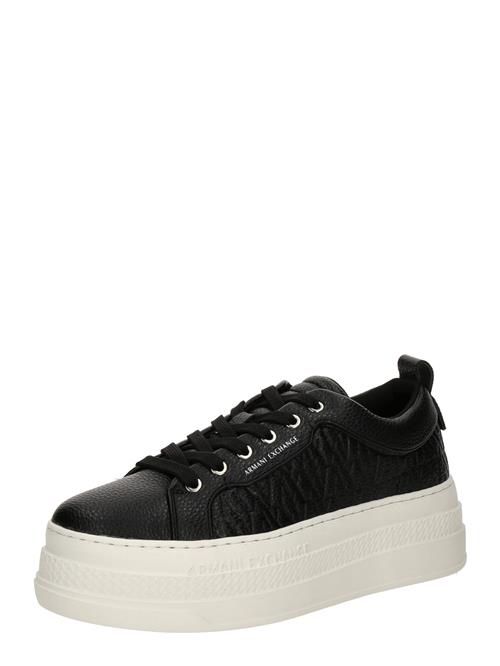 ARMANI EXCHANGE Sneaker low  sort / hvid