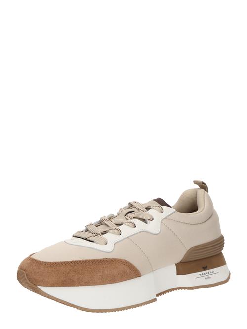 Weekend Max Mara Sneaker low 'ZAMBRA'  beige / brun / hvid