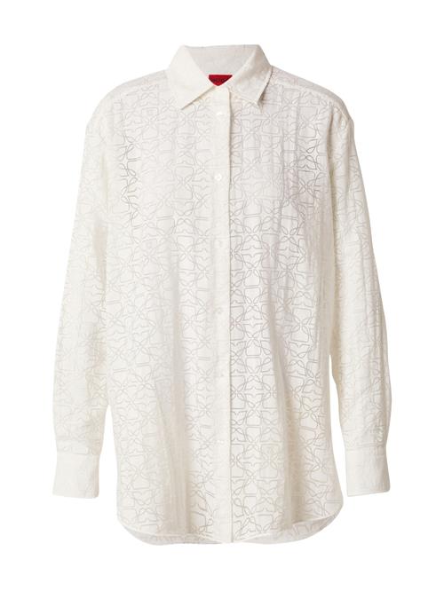 Se HUGO Bluse  brun / hvid ved About You