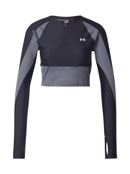 UNDER ARMOUR Funktionsbluse  grå / sort