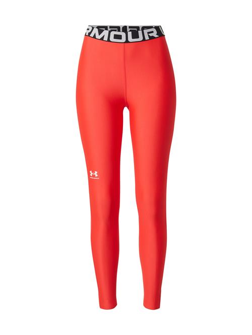 UNDER ARMOUR Sportsbukser 'Authentics'  rød / sort / hvid