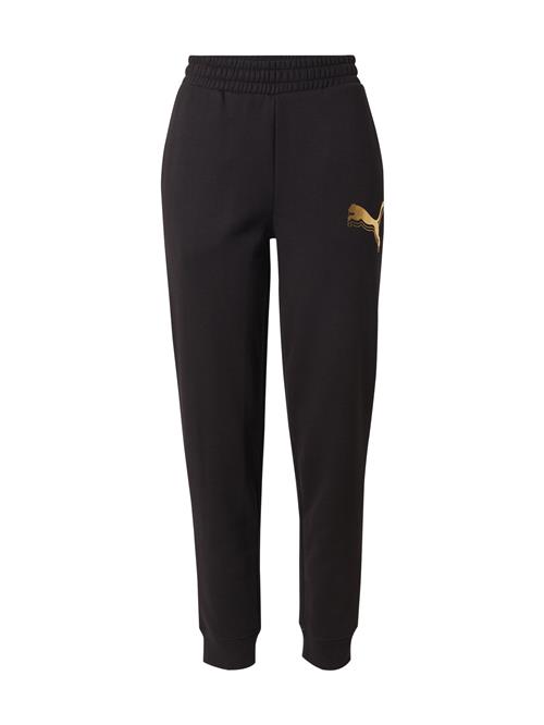 PUMA Sportsbukser 'ESS'  guld / sort