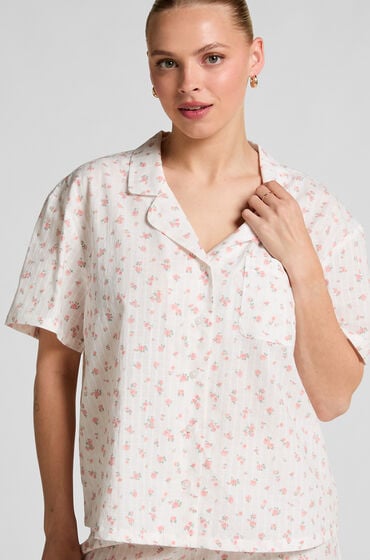 Hunkemöller Pyjamasjakke hvid