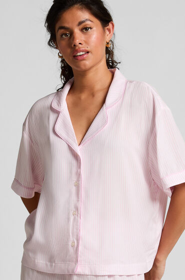 Hunkemöller Kortærmet pyjamasjakke Lyserød