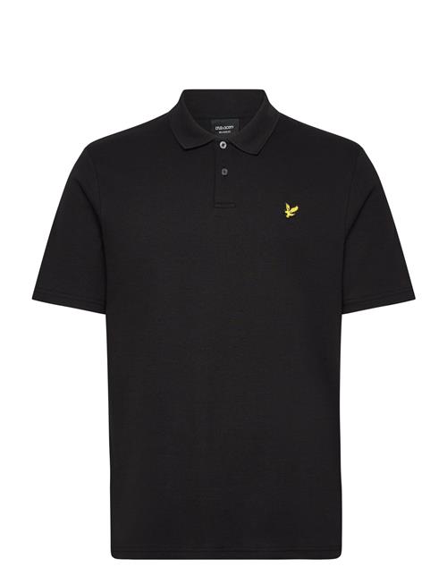 Se Ribbed Polo Shirt Lyle & Scott Black ved Booztlet