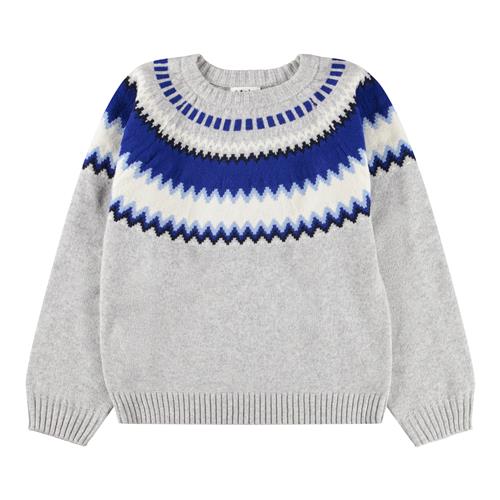 Molo Baes Wool Strikket Sweater Nordic Blues  Nordic Blues 110/116 cm  Grå  110/116 cm  mand