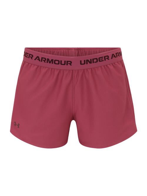 UNDER ARMOUR Sportsbukser 'Play Up'  burgunder / sort