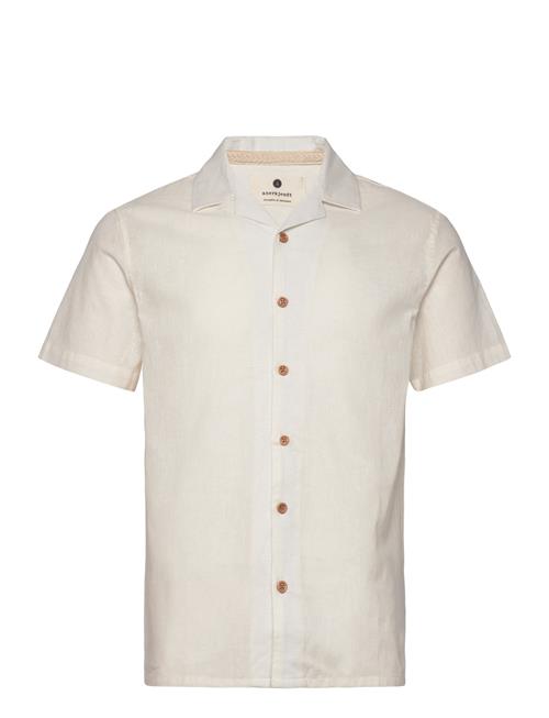 Akleo S/S Cot/Linen Shirt Anerkjendt Cream