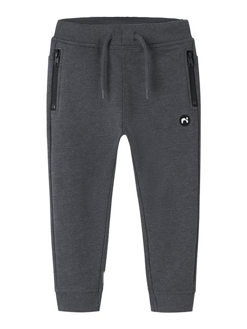 NAME IT Bukser 'NMMVimo'  mørkegrå / sort / hvid