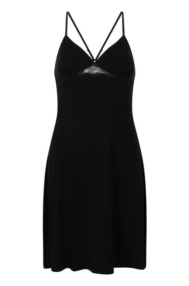Hunkemöller Natkjole Jersey sort