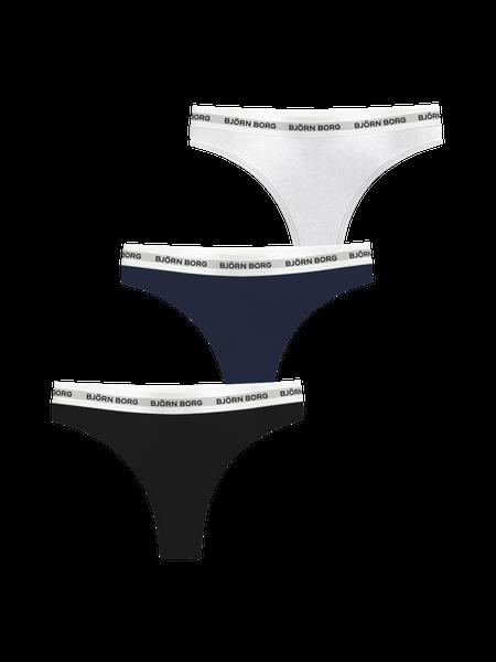 Björn Borg Logo Thongs 3-pack Multi, S