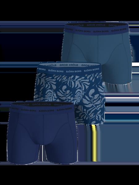 Björn Borg Cotton Stretch Boxers 3-pack Blå, XS
