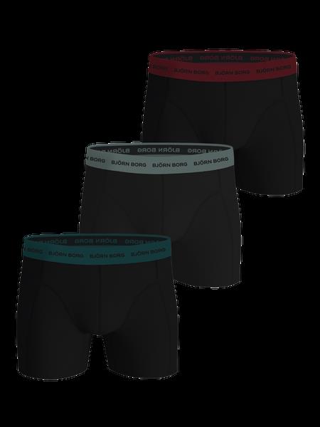 Björn Borg Cotton Stretch Boxers 3-pack Sort, XS