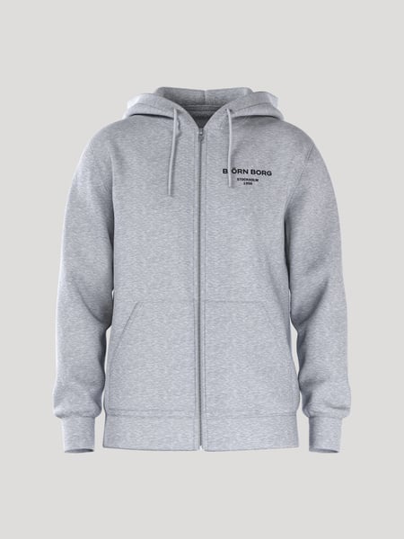 Björn Borg Borg Essential 1 Zip Hoodie Grå, XL
