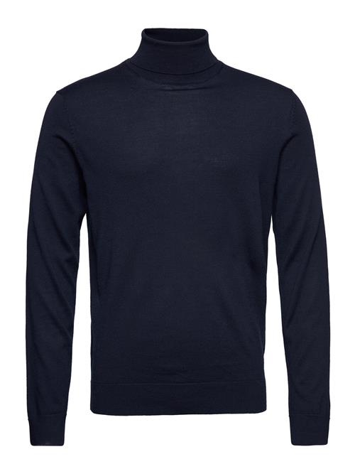 Slhtown Merino Coolmax Knit Roll B Noos Selected Navy