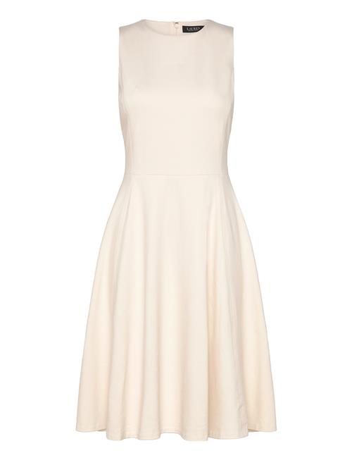 Ponte Fit-And-Flare Dress Lauren Ralph Lauren Cream