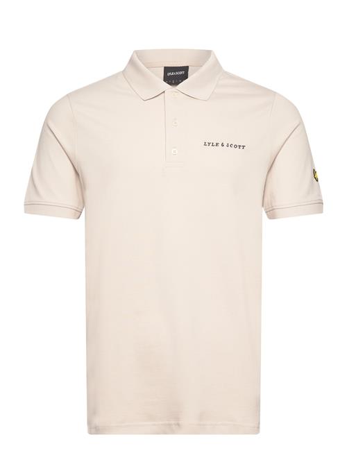 Embroidered Polo Shirt Lyle & Scott Beige