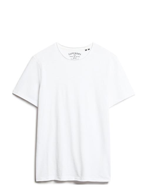 Raw Edge Slub T Shirt Superdry White