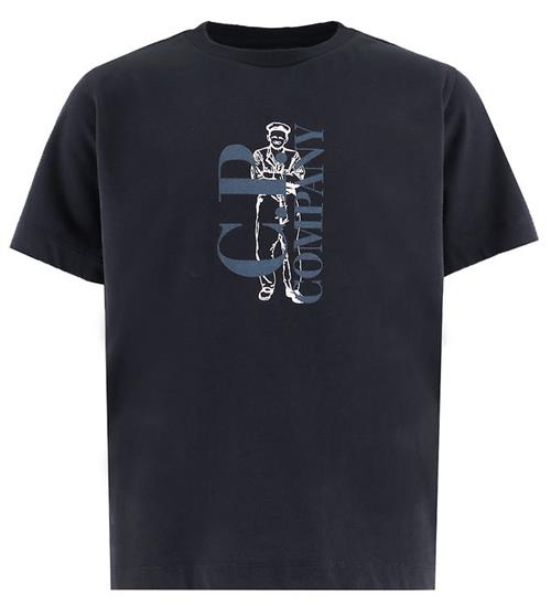 C.P. Company T-shirt - Total Eclipse Blue m. Print