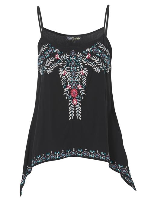 KOROSHI Bluse  aqua / rosé / sort / hvid