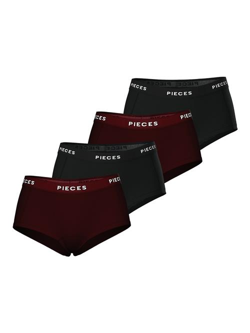 PIECES Panty  rustbrun / sort / hvid