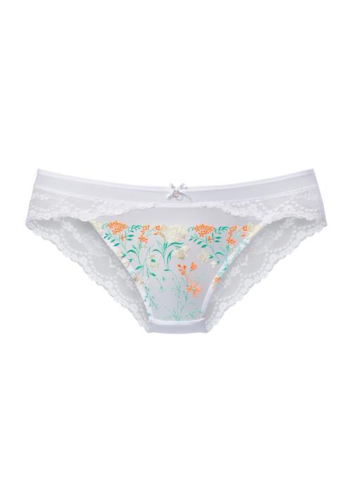LASCANA Slip  grøn / orange / hvid