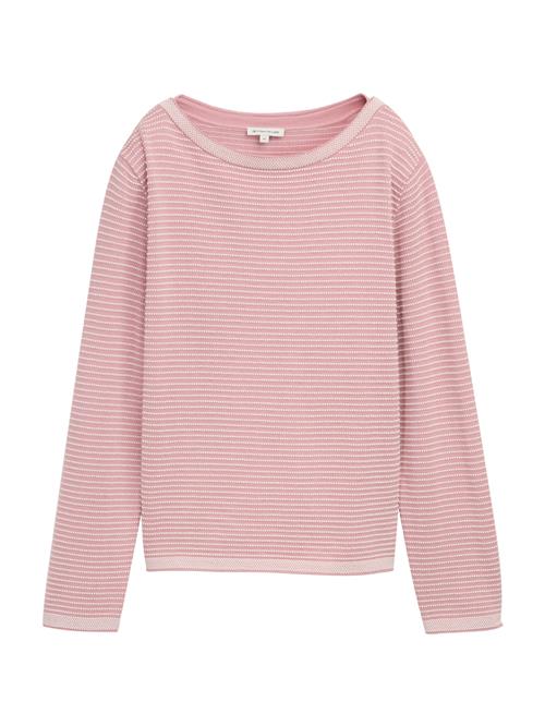 TOM TAILOR Pullover  gammelrosa / offwhite
