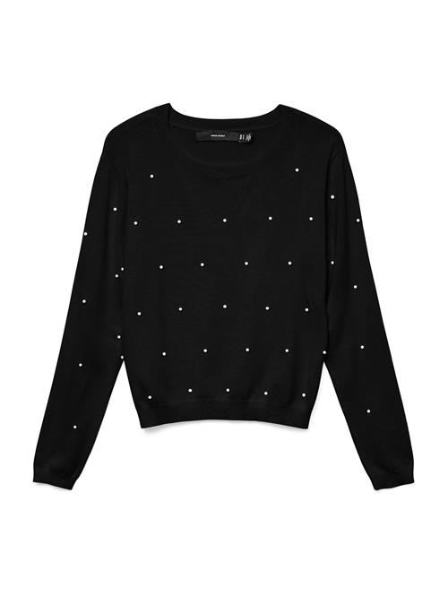 VERO MODA Pullover 'VMGLORY'  sort / perlehvid