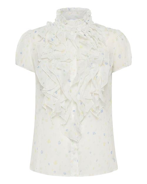 Se SAINT TROPEZ Bluse 'Lilja '  blå / naturhvid ved About You
