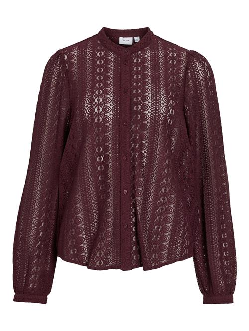 VILA Bluse 'VIChikka'  burgunder