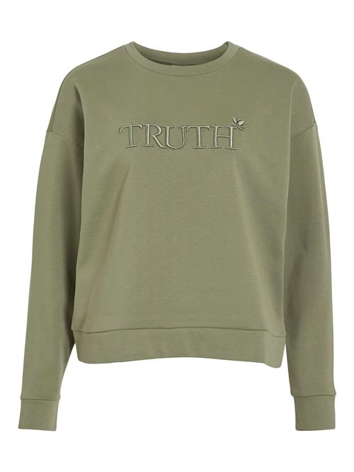 VILA Sweatshirt 'VIElsk'  oliven