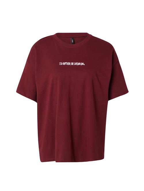 Se ONLY Shirts  vinrød / hvid ved About You