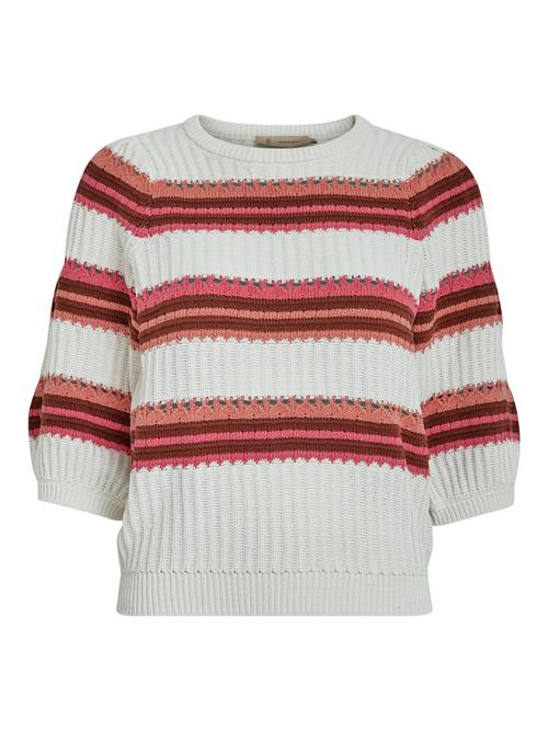 Peppercorn Pullover 'Signa'  orange / mørk pink / bordeaux / hvid