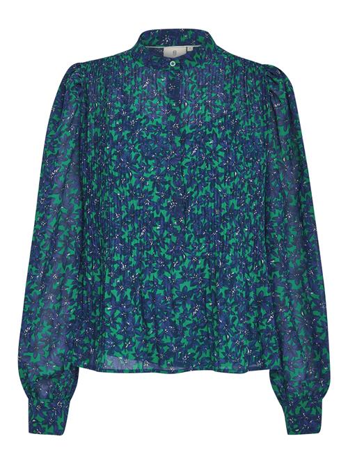 Peppercorn Bluse 'Levi'  blå / grøn / sort / hvid