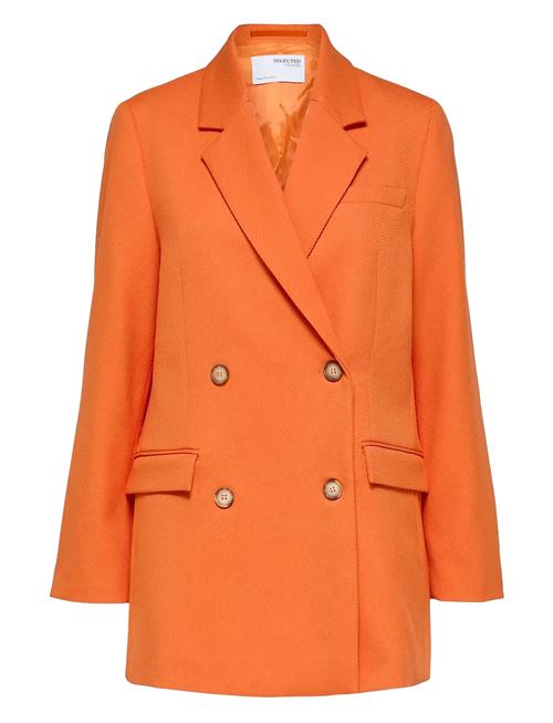 Slfmynella Relaxed Blazer Curve Selected Orange