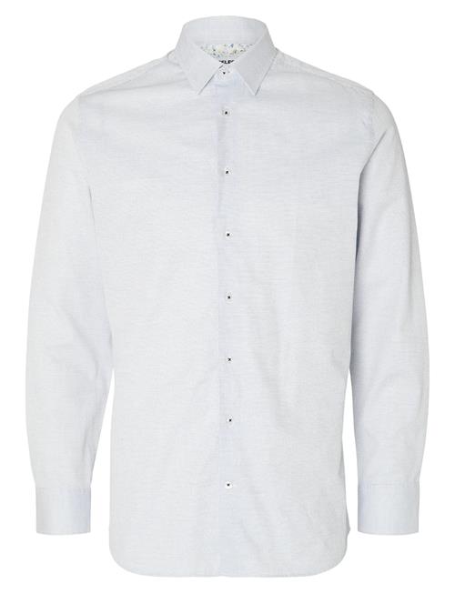 Slhslimdetail Shirt Ls Classic Noos Selected White
