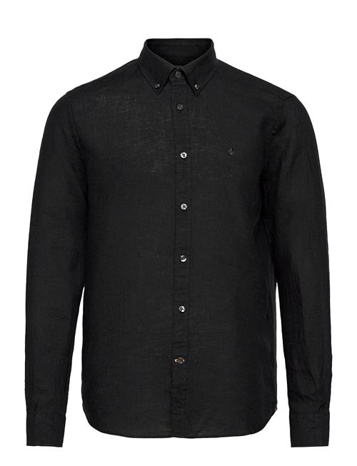 Douglas Linen Ss Shirt-Classic Fit Morris Black