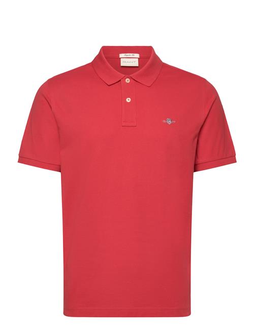 Reg Shield Ss Pique Polo GANT Red